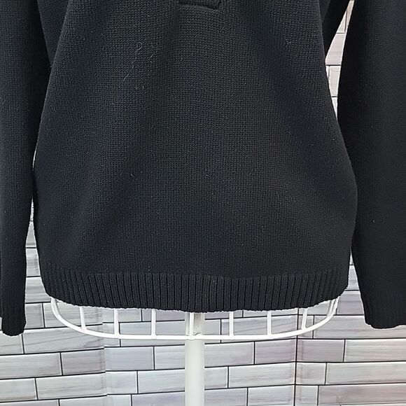 Charter Club black pullover sweater Size MP - Picture 3 of 11